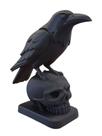 Kit 02 Estatuas Corvo na Caveira - Decoração Ocultismo em impressão 3D