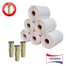 Kit 02 Etiqueta Zebra Couche + 01 Ribbon - 414 Etiquetas