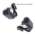 Kit 02 Fontes Alimentação Plástica 12v-2a Bivolt- 2un