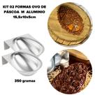 Kit 02 formas para Ovo de páscoa M15,5x10x5cm C/2 pçs Caparroz