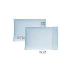 Kit 02 Fronhas Mini 20x30cm Bebê Malha 100% Algodão Azul Arrumadinho Enxovais