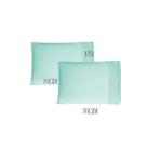 Kit 02 Fronhas Mini 20x30cm Bebê Malha 100% Algodão Verde Arrumadinho Enxovais