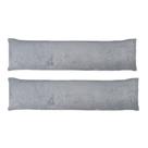 Kit 02 Fronhas Travesseiro de Corpo 40cm x 130cm Plush Microfibra Fleece Cinza Arrumadinho Enxovais Kit 02 Fronhas Travesseiro de Corpo 40cm x 130cm Plush Microfibra Fleece Cinza Arrumadinho Enxovais