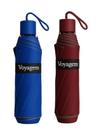 KIT 02 Guardas-Chuva Reforçado Voyagem Azul e Vermelho 010L