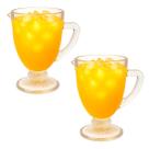 Kit 02 Jarras Vidro Bico de Jaca Transparente 1l Mesa Posta