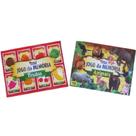 Kit 02 Jogos ( Jogo Da Memória Frutas 26 Peças + Jogo da Memória Animais 26 Peças).