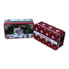 Kit 02 Latas Natalinas Bonecos e Merry - 11cm