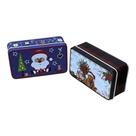 Kit 02 Latas Natalinas Noel Azul e Urso - 11cm Kit 02 Latas Natalinas Noel Azul e Urso - 11cm