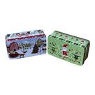 Kit 02 Latas Natalinas Noel Verde e Rena - 11cm
