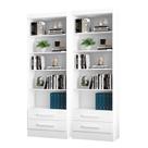 Kit 02 Livreiros Lakewood Branco Kit 02 Livreiros Lakewood Branco