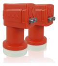 Kit 02 Lnb Duplo Banda Ku Universal Full Hd Lnbf 2 Saídas