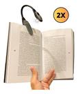 Kit 02 Luminária Lanterna Clip Grampo Leitura Livro Notebook