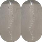 Kit 02 Lustres De Cristal Para Lateral De Cama 1m De Altura