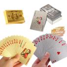 Kit 02 Maços Decks Cartas Baralho Criativo Folheado Poker Truco Plástico Prova D'água Luxo Naipe Normal