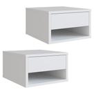 Kit 02 Mesa De Cabeceira Suspensa 30 cm B87 NOVAM