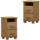 Kit 02 Mesas De Cabeceira Madeira Maciça 44 Cm 2249 Freijo Milani Store Freijo