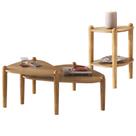 Kit 02 Mesas de Centro e 01 Mesa Lateral Pés Madeira Trium A03 Hanover Roble - Lyam Decor