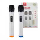 KIT 02 Microfones Profissional Sem Fio Wireless Kapbom KA-M87D KIT 02 Microfones Profissional Sem Fio Wireless Kapbom KA-M87D