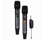Kit 02 Microfones Sem Fio P10 Wireless Karaokê Profissional
