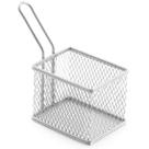 Kit 02 Mini Cesto Em Inox Para Batata Frita Porções Frangos