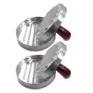 Kit 02 Molde para Hamburguer Forma Artesanal Modelar 11,5cm