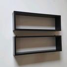 Kit 02 Nichos MDF 50X25cm Decoração Banheiro Sala Quarto Escritório