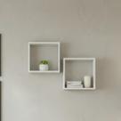 KIT 02 NICHOS QUADRADOS EM MDF 30x30 BRANCO FOSCO KIT 02 NICHOS QUADRADOS EM MDF 30x30 BRANCO FOSCO