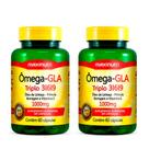 Kit 02 Ômega GLA Triplo 3-6-9 60 Capsulas Maxinutri