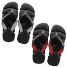 Kit 02 Pares De Chinelo Sandália Masculino Havainas Power De Borracha Macia Antiderrapante Com Tiras