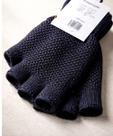 Kit 02 Pares Luva Sem Dedo Adulto Para Frio Luvas Cor Preta Com Antiderrapante