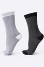Kit 02 Pares Meia Corrida Ciclismo HUPI Carbono Preto e Cinza