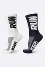 Kit 02 Pares Meia Corrida Hupi Run Tamanho Plus 42-46 Kit 02 Pares Meia Corrida Hupi Run Tamanho Plus 42-46
