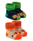 Kit 02 Pares Meias Pantufa RAPOSA para Bebê Recém Nascido Kit 02 Pares Meias Pantufa RAPOSA para Bebê Recém Nascido