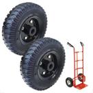 Kit 02 Pneus Com roda E Câmara 250x4 Carrinho Rolete Aro 4
