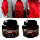 Kit 02 Pó Descolore e Colore Vermelho Mairibel/Hidraty 100g