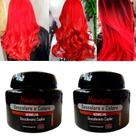 Kit 02 Pó Descolore e Colore Vermelho Mairibel/Hidraty 100g