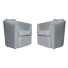Kit 02 Poltrona Decorativa Alana Veludo