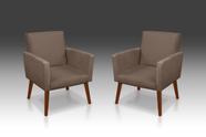 Kit 02 poltrona nina suede capucino- modena decor