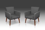 Kit 02 poltrona nina suede grafite-modena decor