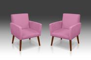 kit 02 poltrona nina suede rose -modena decor