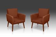 Kit 02 poltrona Nina suede terracota -Modena Decor