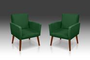 Kit 02 Poltrona Nina suede Verde- Modena Decor