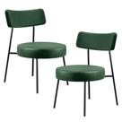 Kit 02 Poltronas Base Londres F01 material sintético Verde Musgo
