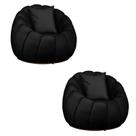 Kit 02 Poltronas Concha Almofada Base Arco Giratória Veludo
