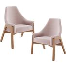 Kit 02 Poltronas Decorativa Sakura L02 Bouclê Rosê