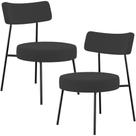 Kit 02 Poltronas Decorativas Para Sala De Estar Base Fixa Londres L02 Suede Preto - Lyam Kit 02 Poltronas Decorativas Para Sala De Estar Base Fixa Londres L02 Suede Preto - Lyam