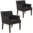 Kit 02 Poltronas Decorativas Para Sala de Estar e Recepção Beatriz Corano Preto - Lyam Decor