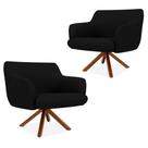 Kit 02 Poltronas Decorativas Para Sala de Estar Jade Corano C-05 - Lyam Decor Kit 02 Poltronas Decorativas Para Sala de Estar Jade Corano C-05 - Lyam Decor