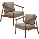 Kit 02 Poltronas Decorativas Para Sala de Estar Living Emma L02 Bouclê Bege - Lyam Decor Kit 02 Poltronas Decorativas Para Sala de Estar Living Emma L02 Bouclê Bege - Lyam Decor