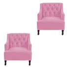 Kit 02 Poltronas Genesis Rosa